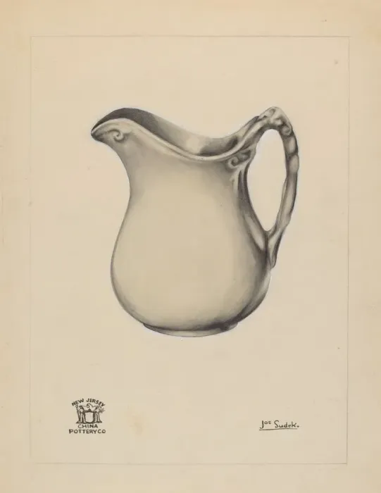 Framed Print : Pitcher, c. 1937. Creator: Joseph Sudek Framed Print : Pitcher, c. 1937. Creator: Joseph Sudek