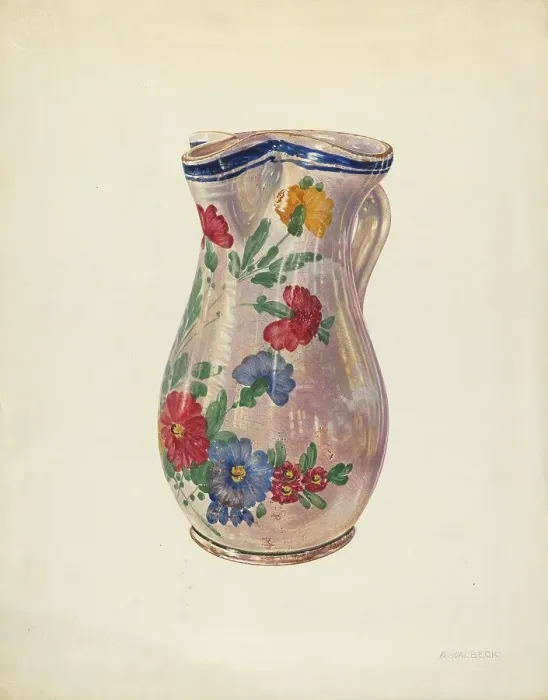 Framed Print : Pitcher, c. 1938. Creator: Alfred Walbeck Framed Print : Pitcher, c. 1938. Creator: Alfred Walbeck