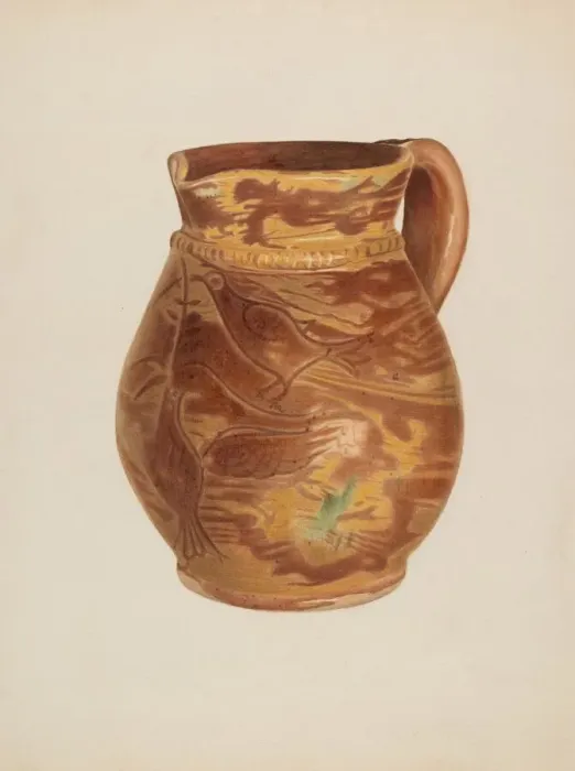 Framed Print : Pitcher, c. 1938. Creator: Alvin Shiren Framed Print : Pitcher, c. 1938. Creator: Alvin Shiren