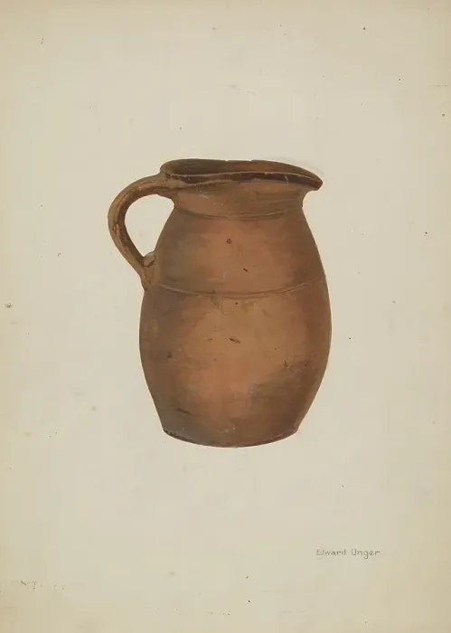 Framed Print : Pitcher, c. 1938. Creator: Edward Unger Framed Print : Pitcher, c. 1938. Creator: Edward Unger