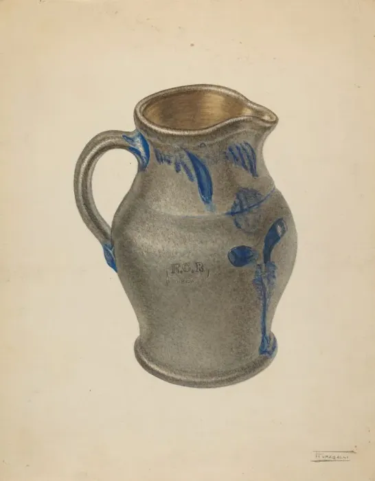 Framed Print : Pitcher, c. 1938. Creator: Frank Fumagalli Framed Print : Pitcher, c. 1938. Creator: Frank Fumagalli