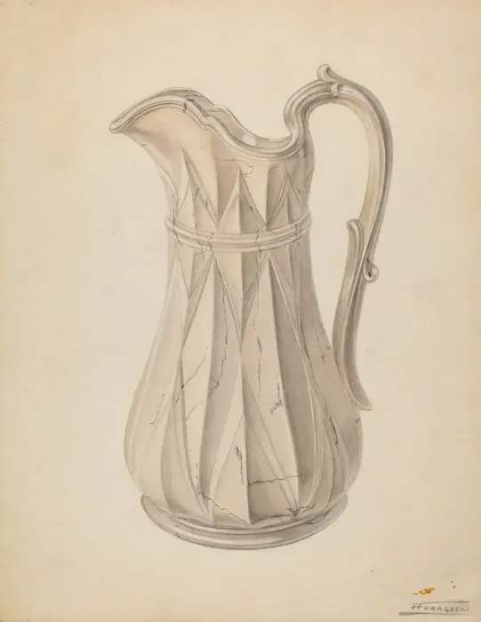 Framed Print : Pitcher, c. 1938. Creator: Frank Fumagalli Framed Print : Pitcher, c. 1938. Creator: Frank Fumagalli