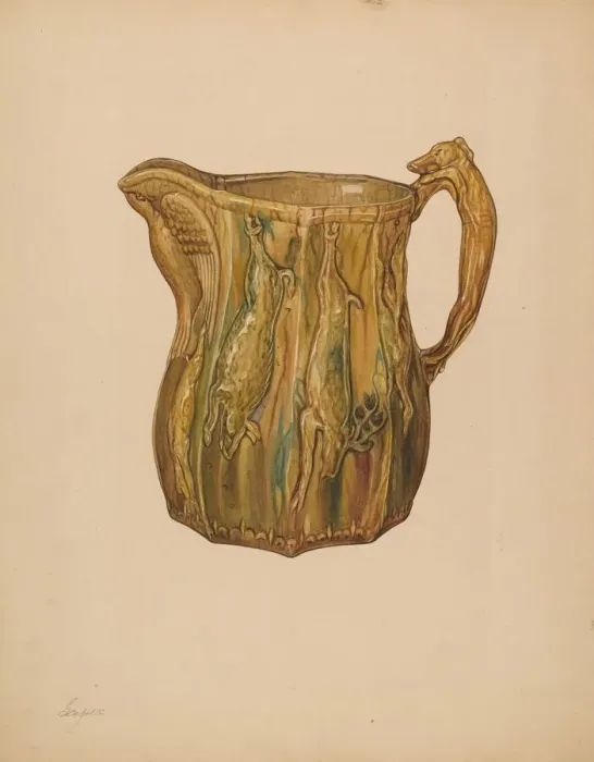 Framed Print : Pitcher, c. 1938. Creator: Giacinto Capelli