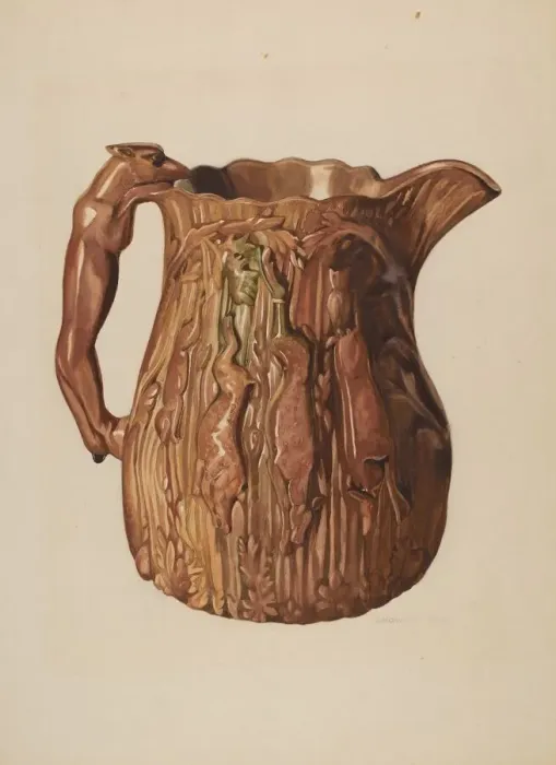 Framed Print : Pitcher, c. 1938. Creator: J. Howard Iams Framed Print : Pitcher, c. 1938. Creator: J. Howard Iams