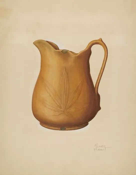 Framed Print : Pitcher, c. 1938. Creator: Richard Barnett Framed Print : Pitcher, c. 1938. Creator: Richard Barnett