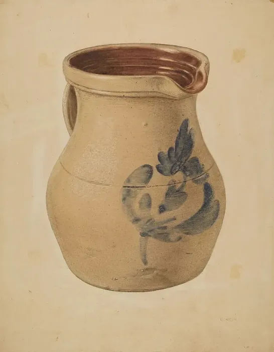 Framed Print : Pitcher, c. 1939. Creator: Elsie Wein