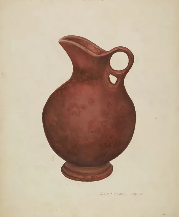 Framed Print : Pitcher, c. 1940. Creator: George H. Alexander Framed Print : Pitcher, c. 1940. Creator: George H. Alexander