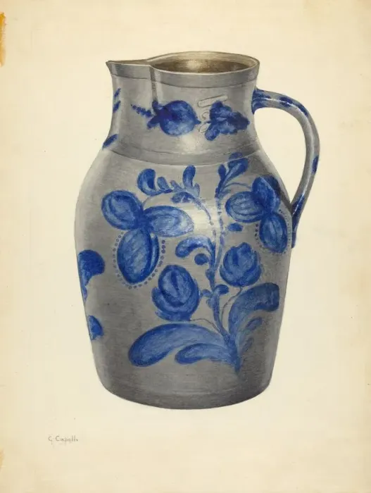 Framed Print : Pitcher, c. 1940. Creator: Giacinto Capelli