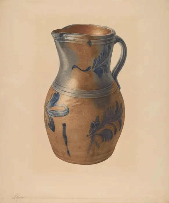Framed Print : Pitcher, c. 1940. Creator: Giacinto Capelli Framed Print : Pitcher, c. 1940. Creator: Giacinto Capelli
