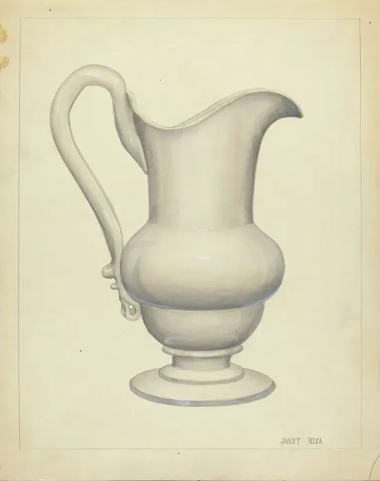 Framed Print : Pitcher, c. 1940. Creator: Janet Riza Framed Print : Pitcher, c. 1940. Creator: Janet Riza