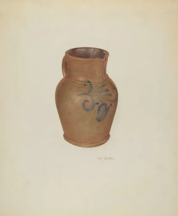 Framed Print : Pitcher, c. 1941. Creator: Carl Strehlau Framed Print : Pitcher, c. 1941. Creator: Carl Strehlau