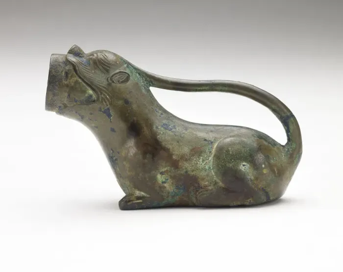 Framed Print : Pitcher in the form of an animal, Han dynasty, 206 BCE-220 CE. Creator: Unknown Framed Print : Pitcher in the form of an animal, Han dynasty, 206 BCE-220 CE. Creator: Unknown