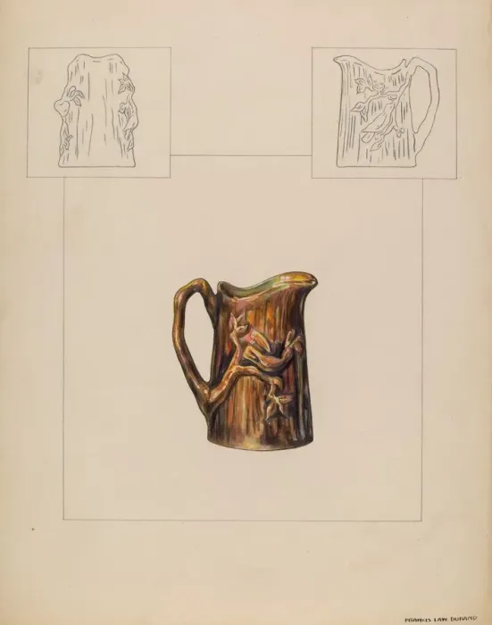 Framed Print : Pitcher (Individual Creamer), 1935 / 1942. Creator: Francis Law Durand Framed Print : Pitcher (Individual Creamer), 1935 / 1942. Creator: Francis Law Durand