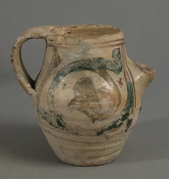 Framed Print : Pitcher, Italian, 14th century. Creator: Unknown Framed Print : Pitcher, Italian, 14th century. Creator: Unknown
