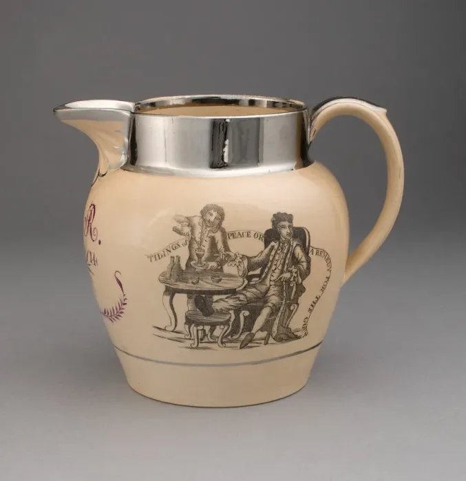 Framed Print : Pitcher, Staffordshire, 1814. Creator: Staffordshire Potteries Framed Print : Pitcher, Staffordshire, 1814. Creator: Staffordshire Potteries