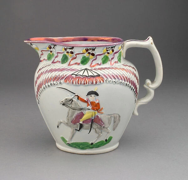 Pitcher, Staffordshire, c. 1815. Creator: Staffordshire Potteries