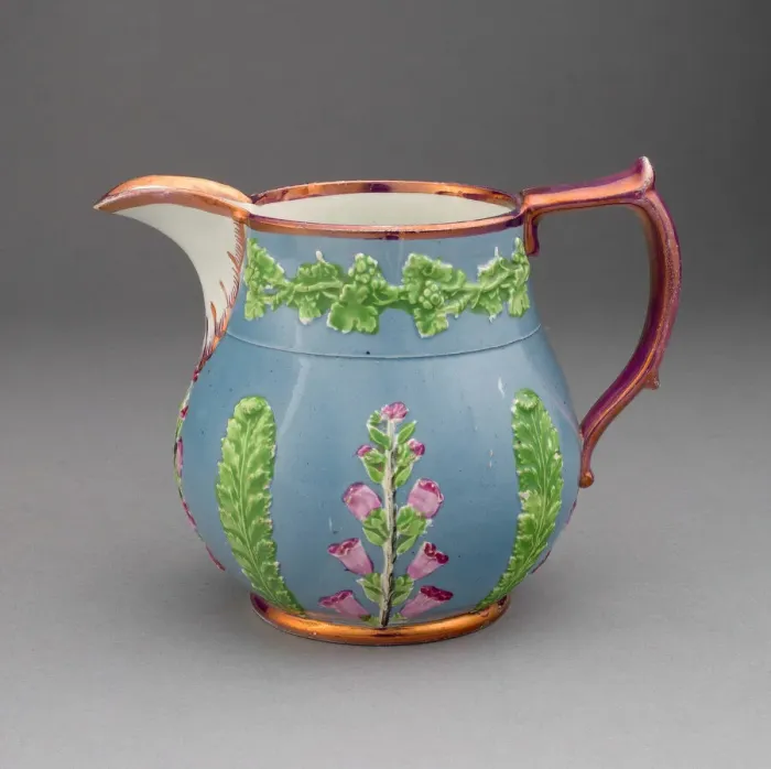 Framed Print : Pitcher, Staffordshire, c. 1830. Creator: Staffordshire Potteries Framed Print : Pitcher, Staffordshire, c. 1830. Creator: Staffordshire Potteries