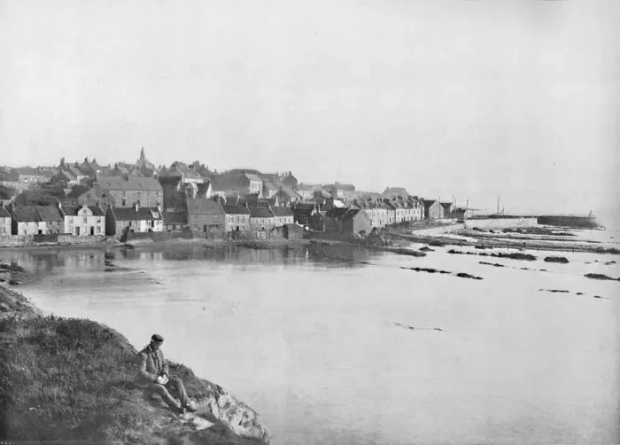 Framed Print : Pittenweem - From the West, 1895 Framed Print : Pittenweem - From the West, 1895