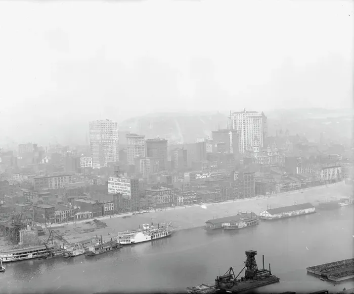 Framed Print : Pittsburg[h] from Mt. Washington, c1903. Creator: Unknown