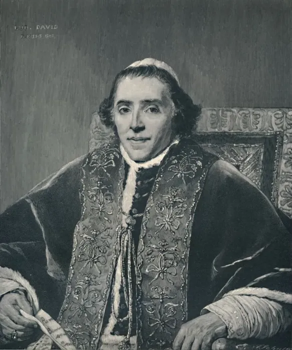 Framed Print : Pius VII, 1805, (1896). Artist: T Johnson Framed Print : Pius VII, 1805, (1896). Artist: T Johnson