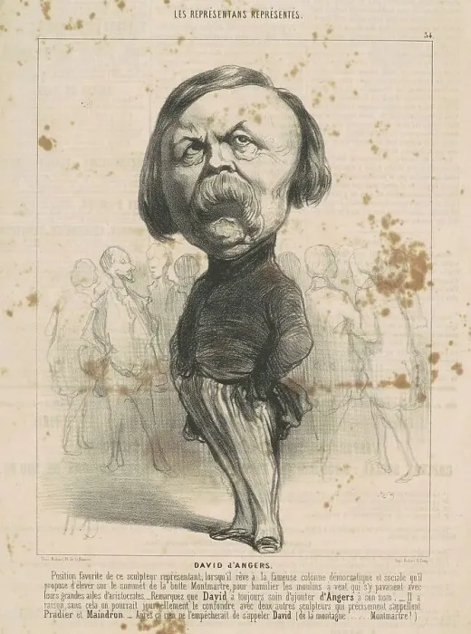 Framed Print : P.J. David D'Angers, 19th century. Creator: Honore Daumier Framed Print : P.J. David D'Angers, 19th century. Creator: Honore Daumier