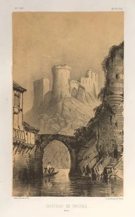 Framed Print : Pl. 12, Chateau De Druyes (Yonne), 1860. Creator: Victor Petit (French, 1817-1874) Framed Print : Pl. 12, Chateau De Druyes (Yonne), 1860. Creator: Victor Petit (French, 1817-1874)