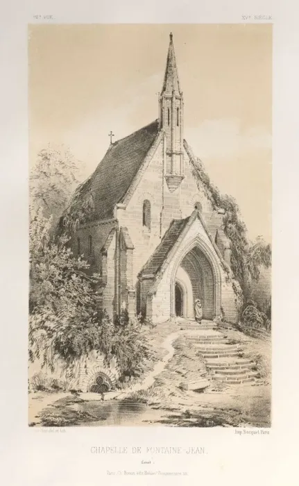 Framed Print : Pl. 22, Chapelle de Fontaine-Jean (Loiret), published 1860. Creator: Victor Petit (French Framed Print : Pl. 22, Chapelle de Fontaine-Jean (Loiret), published 1860. Creator: Victor Petit (French