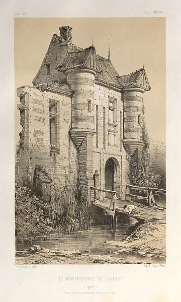 Pl. 23, Commanderie De Launay (Yonne), published 1860. Creator: Victor Petit (French