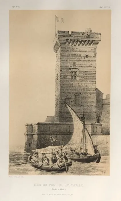 Framed Print : Pl. 34, Tour Du Port De Marseille (Bouches Du Rhone), 1860. Creator: Victor Petit (French Framed Print : Pl. 34, Tour Du Port De Marseille (Bouches Du Rhone), 1860. Creator: Victor Petit (French