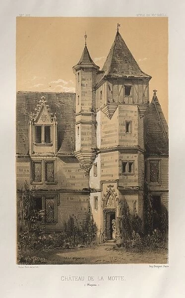 Pl. 39, Chateau De La Motte (Mayenne), 1860. Creator: Victor Petit (French, 1817-1874)