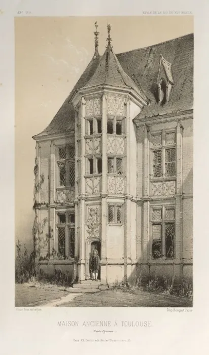 Framed Print : Pl. 43, Maison Ancienne A Toulouse (Haute-Garonne), 1860. Creator Framed Print : Pl. 43, Maison Ancienne A Toulouse (Haute-Garonne), 1860. Creator