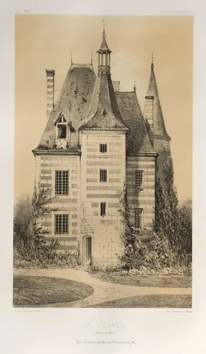 Framed Print : Pl. 75, La Vicomte (Saone et Loire), 1860. Creator: Victor Petit (French, 1817-1874) Framed Print : Pl. 75, La Vicomte (Saone et Loire), 1860. Creator: Victor Petit (French, 1817-1874)