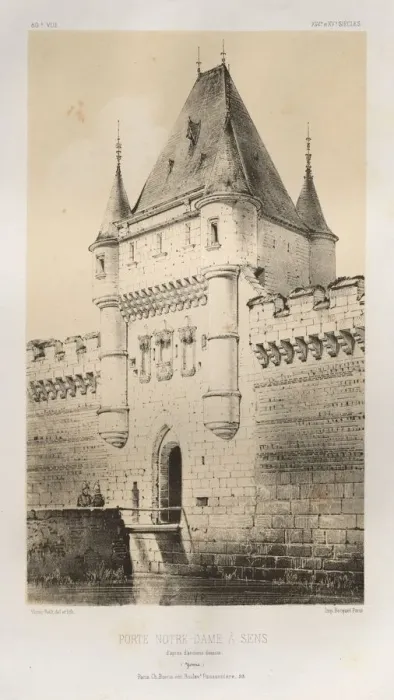 Framed Print : Pl. 80, Porte Notre-Dame a Sens dapres dancienNEs dessins (Yonne), 1860 Framed Print : Pl. 80, Porte Notre-Dame a Sens dapres dancienNEs dessins (Yonne), 1860