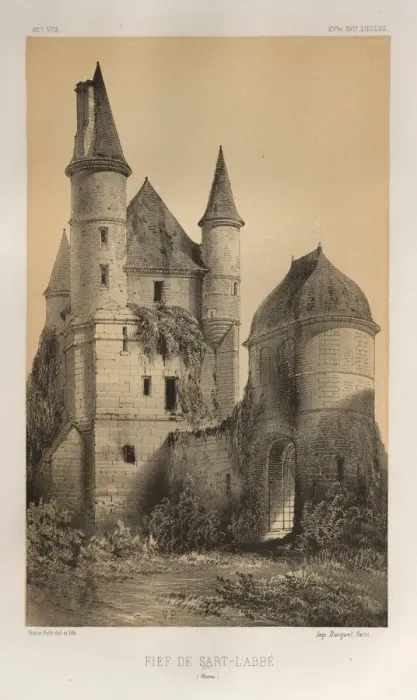 Framed Print : Pl. 82, Fief de Sart-lAbbe (Aisne), 1860. Creator: Victor Petit (French, 1817-1874) Framed Print : Pl. 82, Fief de Sart-lAbbe (Aisne), 1860. Creator: Victor Petit (French, 1817-1874)