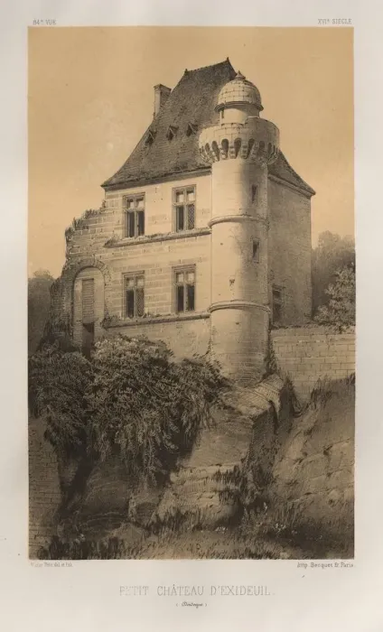 Framed Print : Pl. 84, Petit Chateau dExideuil (Dordogne), 1860. Creator: Victor Petit (French Framed Print : Pl. 84, Petit Chateau dExideuil (Dordogne), 1860. Creator: Victor Petit (French