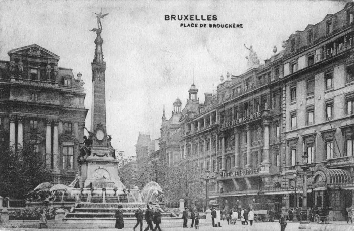 Framed Print : Place de Brouckere, Brussels, Belgium, c1918 Framed Print : Place de Brouckere, Brussels, Belgium, c1918
