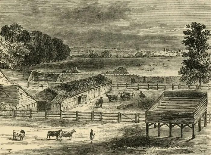 Framed Print : The Place of Execution, Tyburn, in 1790, (c1876). Creator: Unknown Framed Print : The Place of Execution, Tyburn, in 1790, (c1876). Creator: Unknown