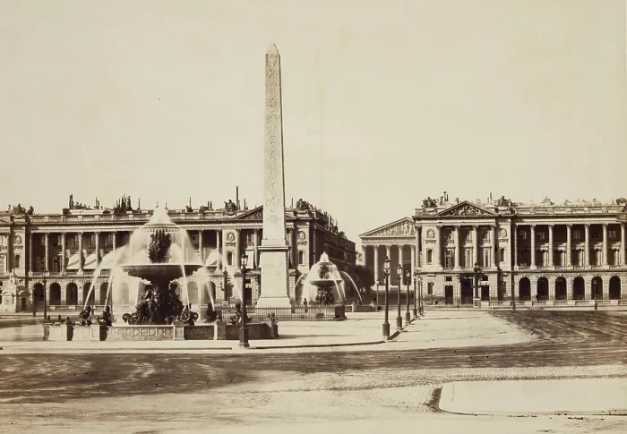 Framed Print : Place de la Concorde, Paris, between 1860 and 1870. Creator: Edouard Baldus Framed Print : Place de la Concorde, Paris, between 1860 and 1870. Creator: Edouard Baldus