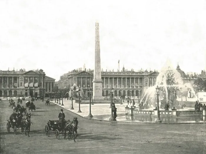 Framed Print : The Place de la Concorde, Paris, France, 1895. Creator: Unknown Framed Print : The Place de la Concorde, Paris, France, 1895. Creator: Unknown