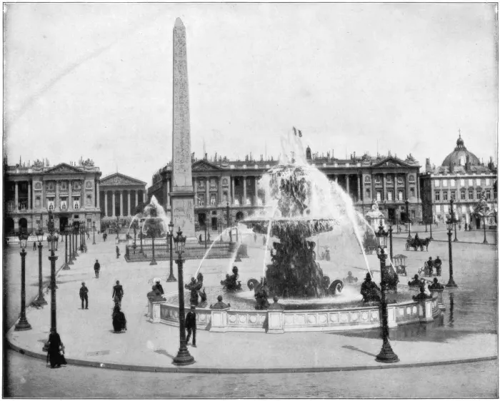 Framed Print : Place de la Concorde, Paris, late 19th century. Artist: John L Stoddard Framed Print : Place de la Concorde, Paris, late 19th century. Artist: John L Stoddard