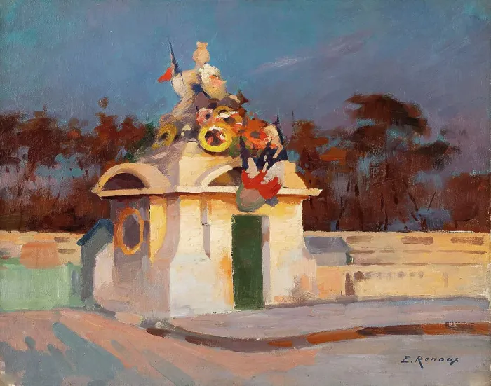 Framed Print : Place de la Concorde, statue de la ville de Strasbourg, 1918. Creator: Jules Ernest Renoux Framed Print : Place de la Concorde, statue de la ville de Strasbourg, 1918. Creator: Jules Ernest Renoux