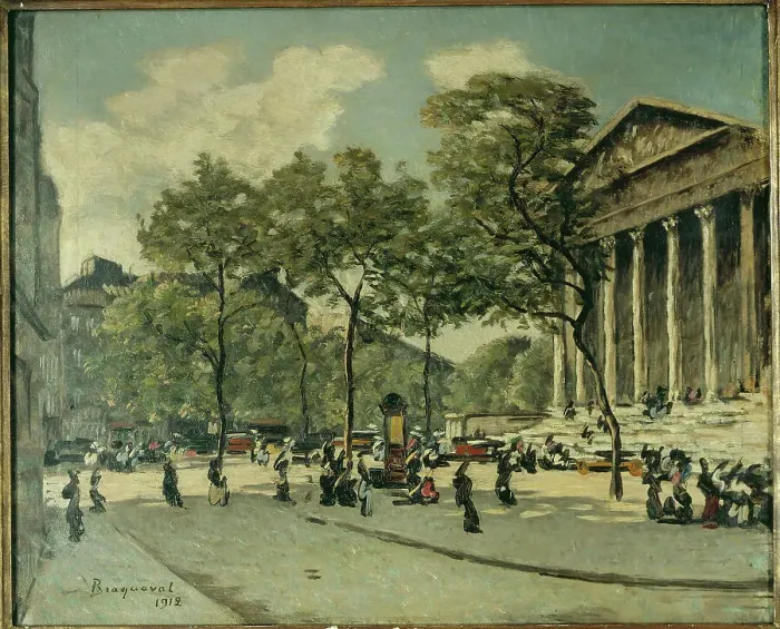 Framed Print : Place de la Madeleine in 1912, 1912. Creator: Louis Braquaval Framed Print : Place de la Madeleine in 1912, 1912. Creator: Louis Braquaval