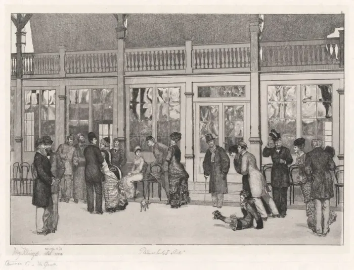 Framed Print : Place (Ort), 1880. Creator: Max Klinger Framed Print : Place (Ort), 1880. Creator: Max Klinger
