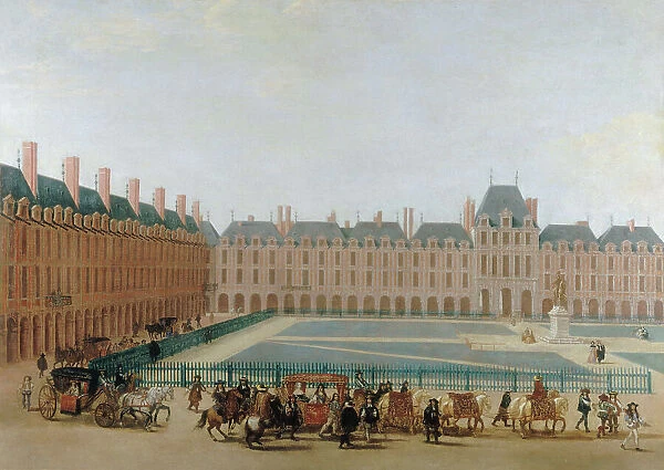 Place Royale, circa 1660; passage of the king's carriage. c1655 — 1665. Creator: Unknown