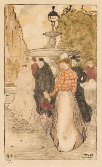 Framed Print : Place Saint Georges, 1899. Creator: Maurice Delcourt (French, 1877-1917) Framed Print : Place Saint Georges, 1899. Creator: Maurice Delcourt (French, 1877-1917)