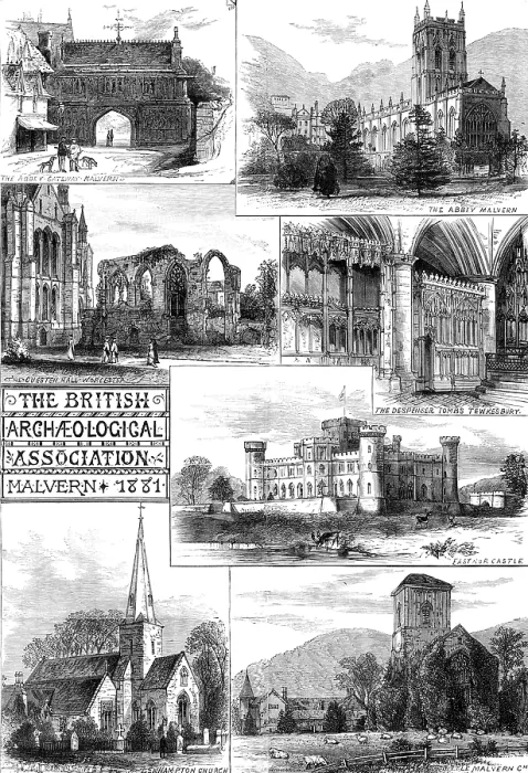 Framed Print : Places visited by the British Archaeological Association, 1881. Creator: Unknown Framed Print : Places visited by the British Archaeological Association, 1881. Creator: Unknown