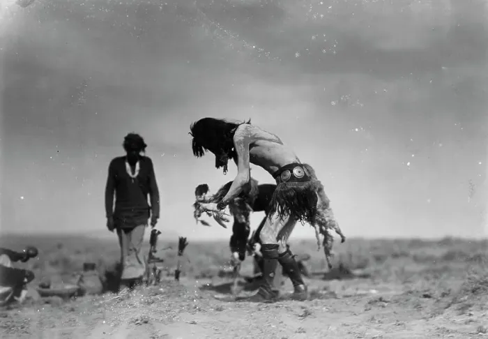 Framed Print : Placing kedan, c1905. Creator: Edward Sheriff Curtis Framed Print : Placing kedan, c1905. Creator: Edward Sheriff Curtis