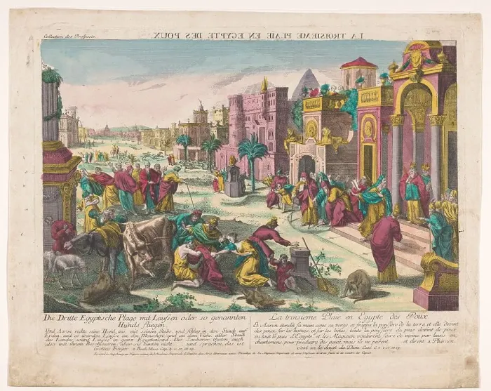 Framed Print : The third plague of Egypt, 1755-1779. Creator: Anon Framed Print : The third plague of Egypt, 1755-1779. Creator: Anon