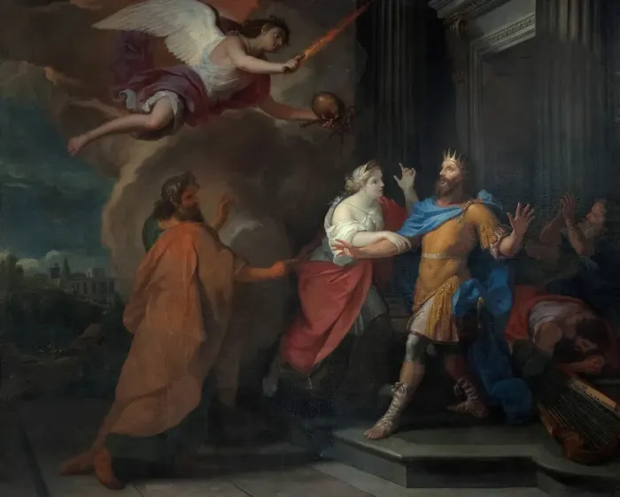 Framed Print : The Plague in the Reign of David, 1675  /  1700. Creator: Guy-Louis Vernansal