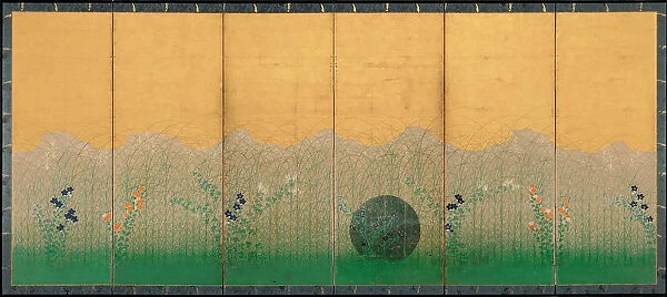 The plain of Musashi, ca 1760. Artist: Anonymous